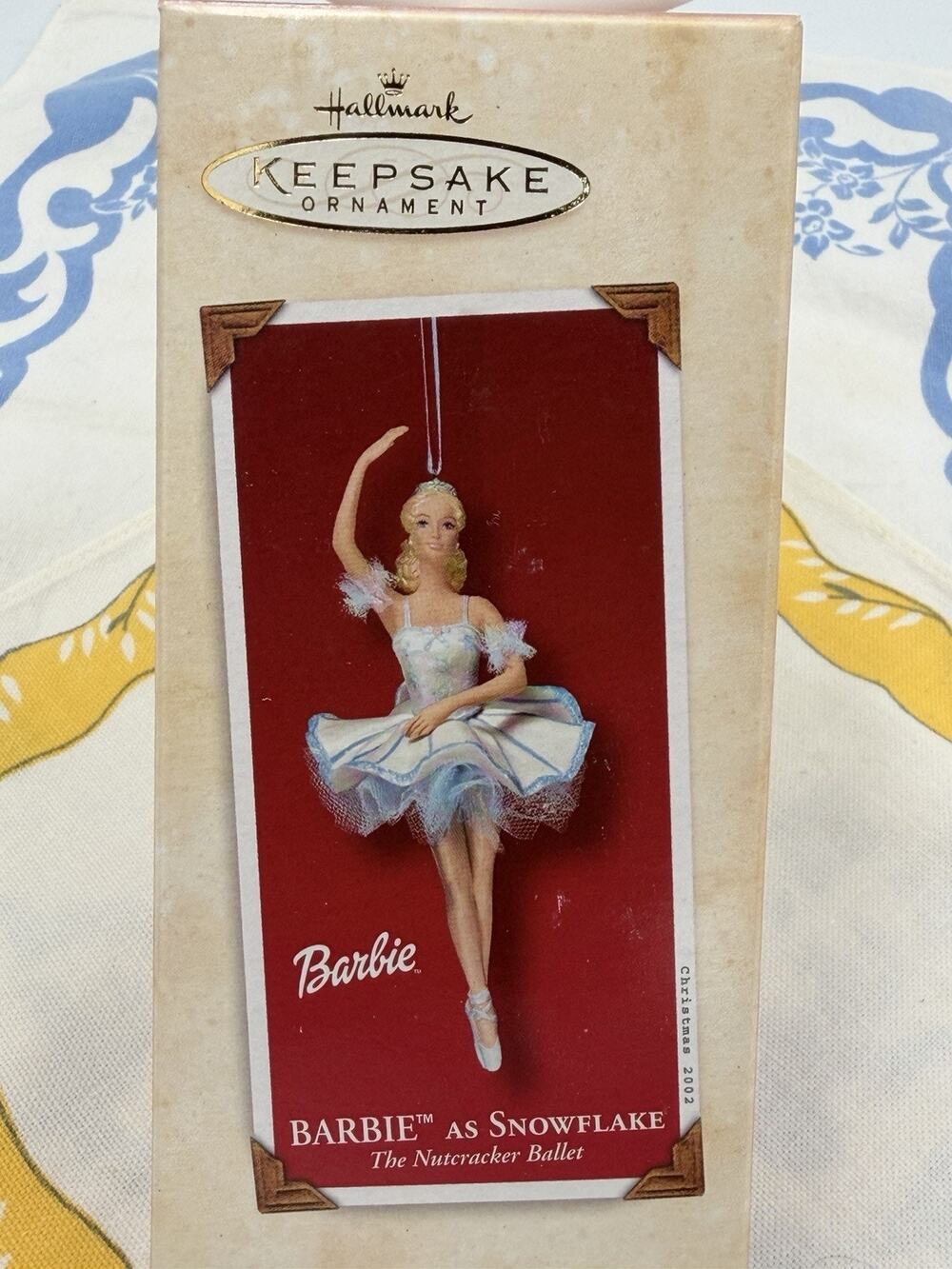 Hallmark 2002 Barbie as Snowflake Nutcracker Ballet Porcelain Ornament QXI8303
